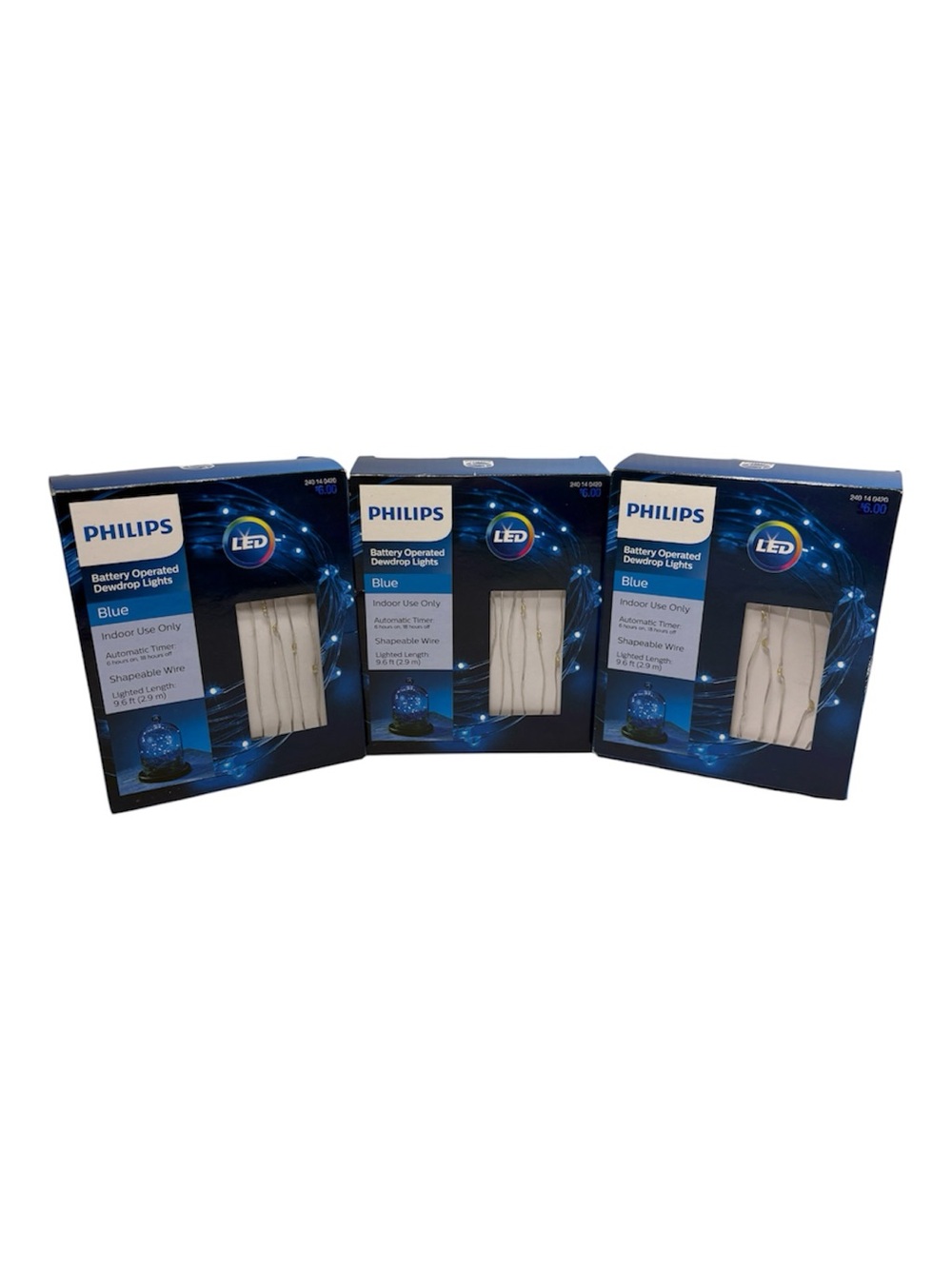 Philips Blue Dewdrop LED String Lights -  Indoor Set of 3 boxes EL1